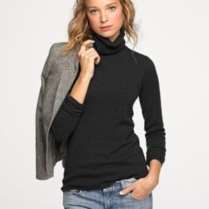 J Crew Black Cashmere Turtleneck